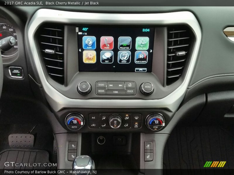 Black Cherry Metallic / Jet Black 2017 GMC Acadia SLE