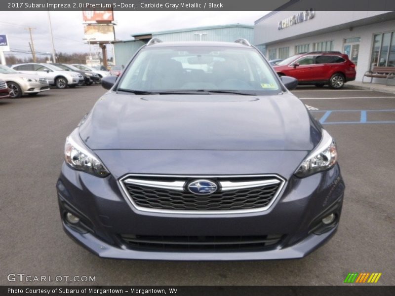 Carbide Gray Metallic / Black 2017 Subaru Impreza 2.0i Premium 5-Door