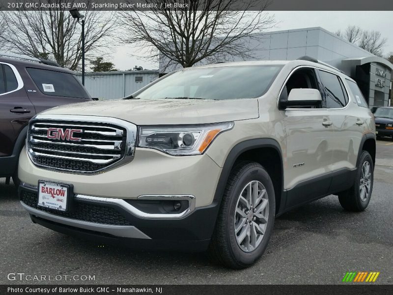 Sparkling Silver Metallic / Jet Black 2017 GMC Acadia SLE AWD