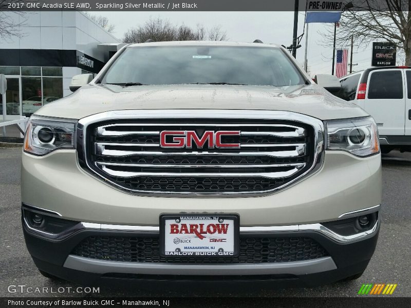 Sparkling Silver Metallic / Jet Black 2017 GMC Acadia SLE AWD