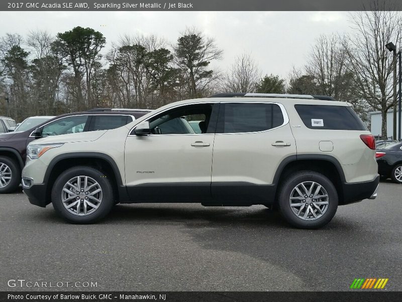 Sparkling Silver Metallic / Jet Black 2017 GMC Acadia SLE AWD
