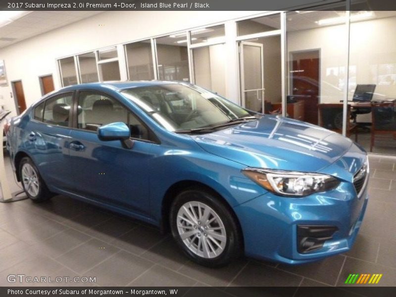 Island Blue Pearl / Black 2017 Subaru Impreza 2.0i Premium 4-Door