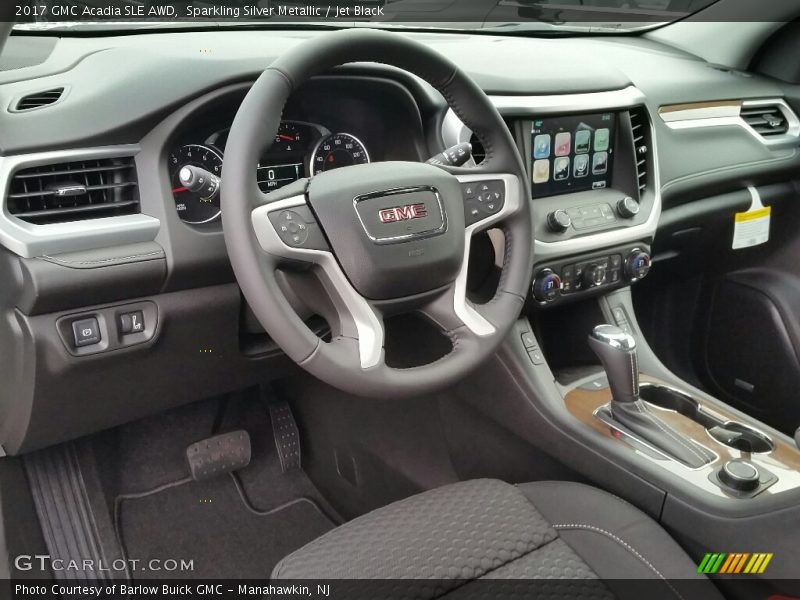 Sparkling Silver Metallic / Jet Black 2017 GMC Acadia SLE AWD