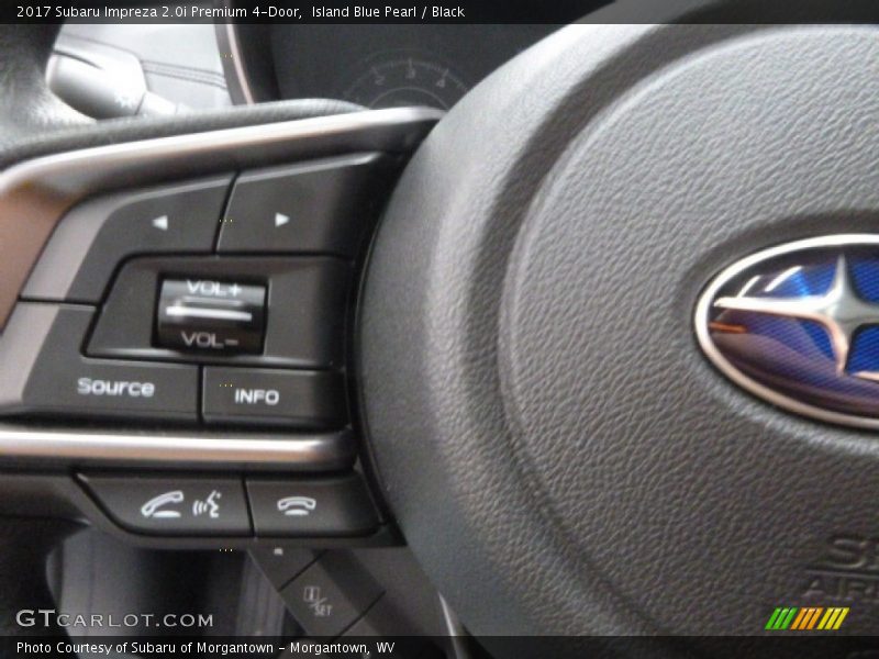 Island Blue Pearl / Black 2017 Subaru Impreza 2.0i Premium 4-Door