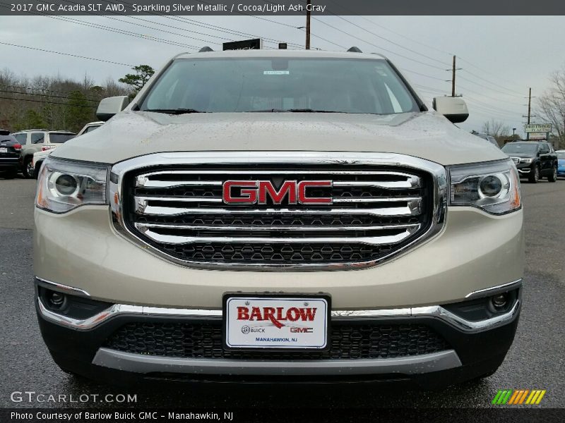Sparkling Silver Metallic / Cocoa/Light Ash Gray 2017 GMC Acadia SLT AWD