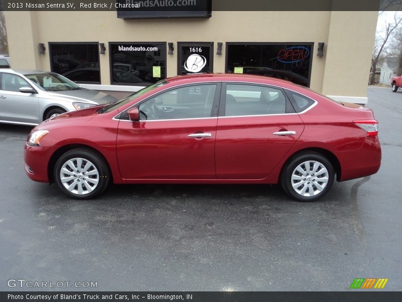 Red Brick / Charcoal 2013 Nissan Sentra SV