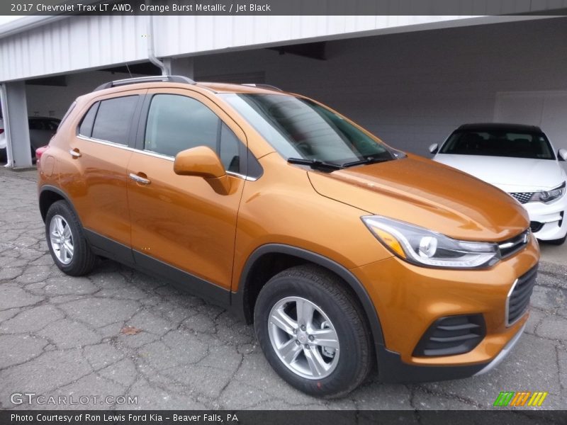 Orange Burst Metallic / Jet Black 2017 Chevrolet Trax LT AWD