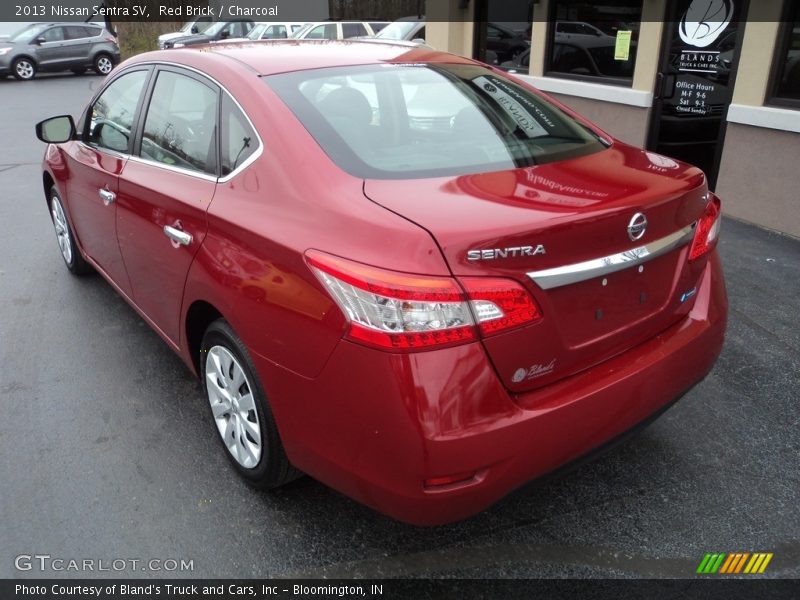 Red Brick / Charcoal 2013 Nissan Sentra SV