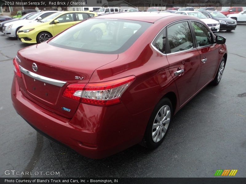 Red Brick / Charcoal 2013 Nissan Sentra SV