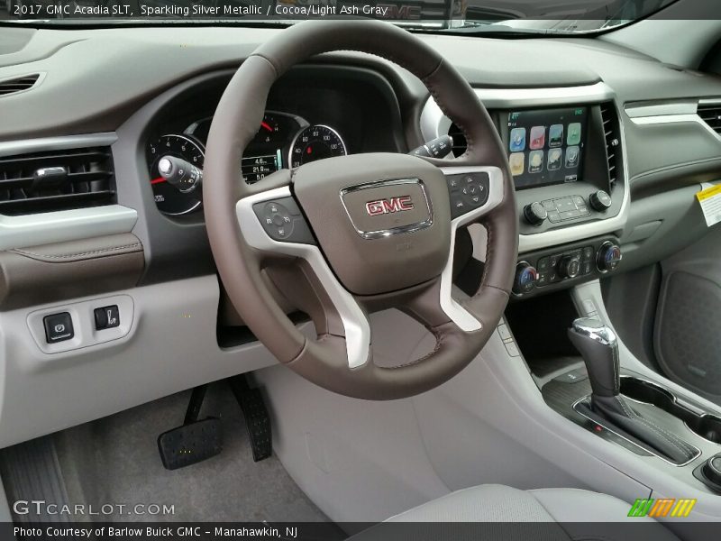 Sparkling Silver Metallic / Cocoa/Light Ash Gray 2017 GMC Acadia SLT