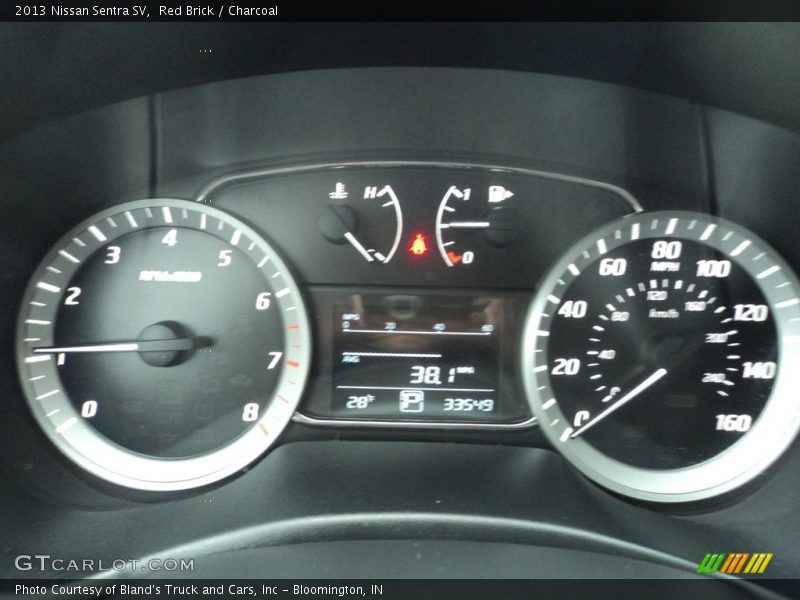 Red Brick / Charcoal 2013 Nissan Sentra SV