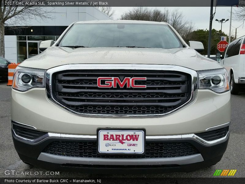 Sparkling Silver Metallic / Jet Black 2017 GMC Acadia SLE