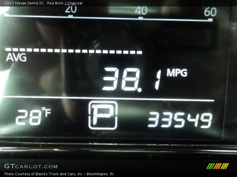 Red Brick / Charcoal 2013 Nissan Sentra SV