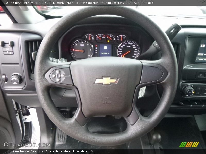 Summit White / Dark Ash/Jet Black 2017 Chevrolet Silverado 2500HD Work Truck Double Cab 4x4