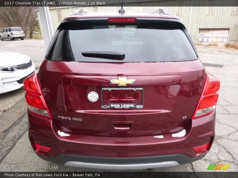 Crimson Metallic / Jet Black 2017 Chevrolet Trax LT AWD