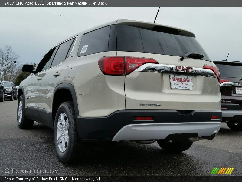 Sparkling Silver Metallic / Jet Black 2017 GMC Acadia SLE