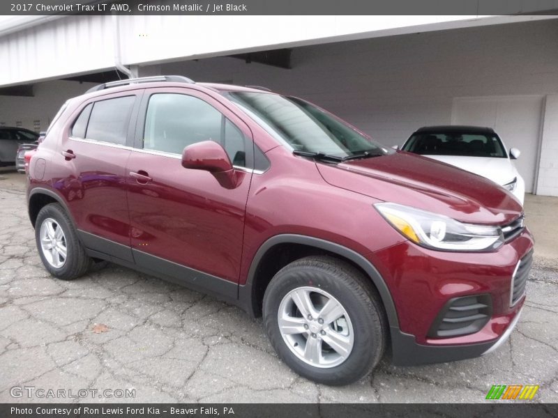 Crimson Metallic / Jet Black 2017 Chevrolet Trax LT AWD