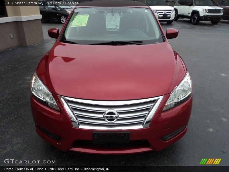Red Brick / Charcoal 2013 Nissan Sentra SV