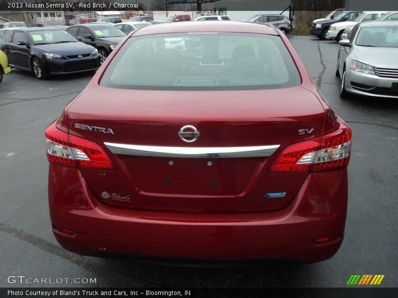 Red Brick / Charcoal 2013 Nissan Sentra SV