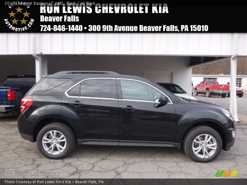 Black / Jet Black 2017 Chevrolet Equinox LT AWD
