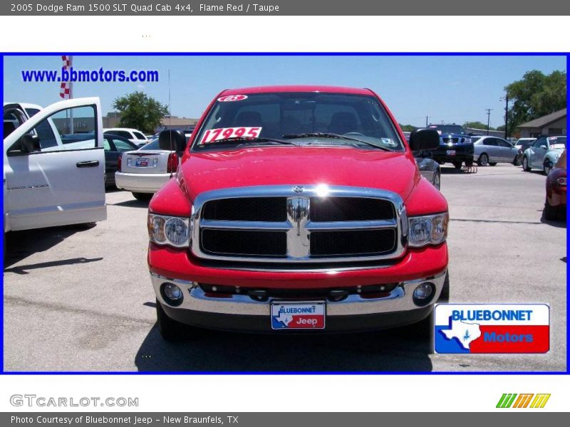 Flame Red / Taupe 2005 Dodge Ram 1500 SLT Quad Cab 4x4