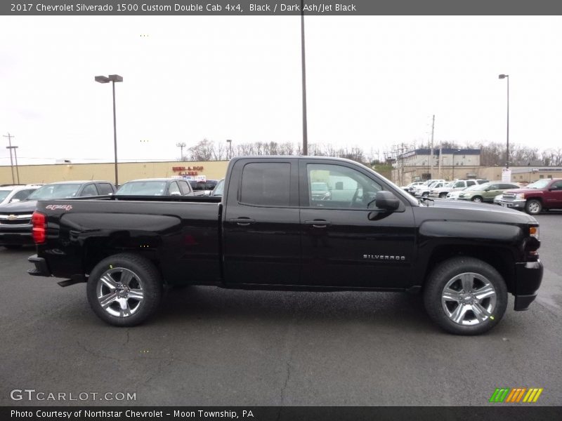 Black / Dark Ash/Jet Black 2017 Chevrolet Silverado 1500 Custom Double Cab 4x4