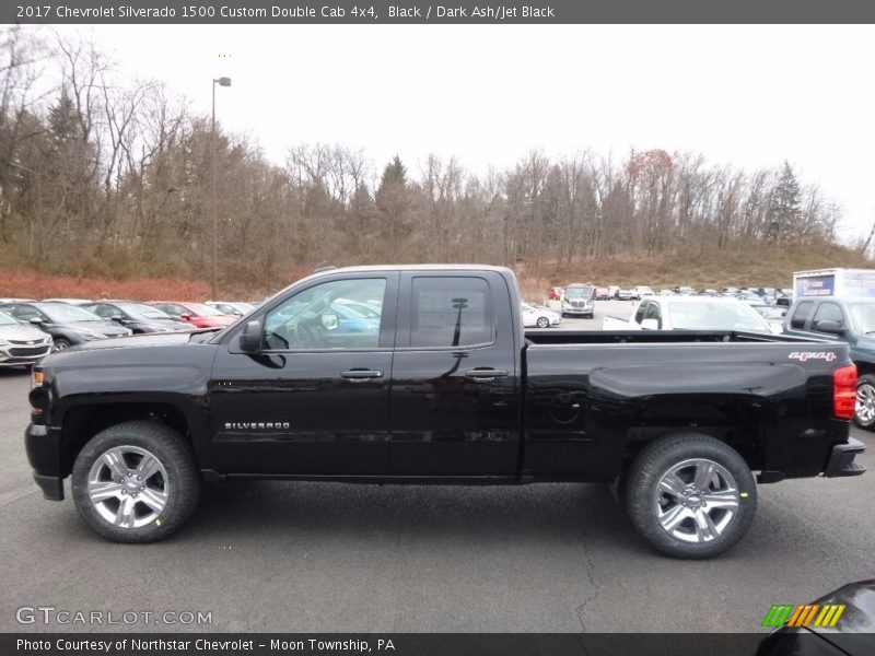 Black / Dark Ash/Jet Black 2017 Chevrolet Silverado 1500 Custom Double Cab 4x4