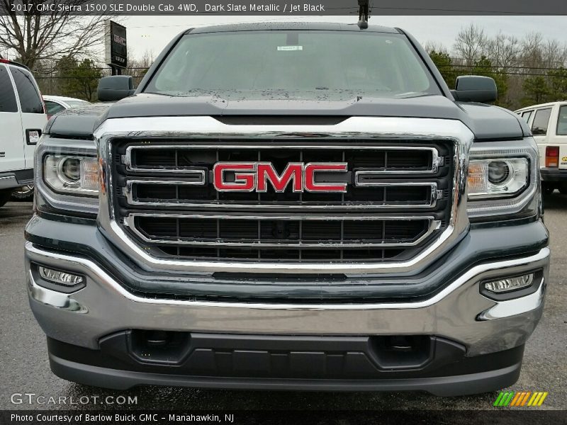 Dark Slate Metallic / Jet Black 2017 GMC Sierra 1500 SLE Double Cab 4WD