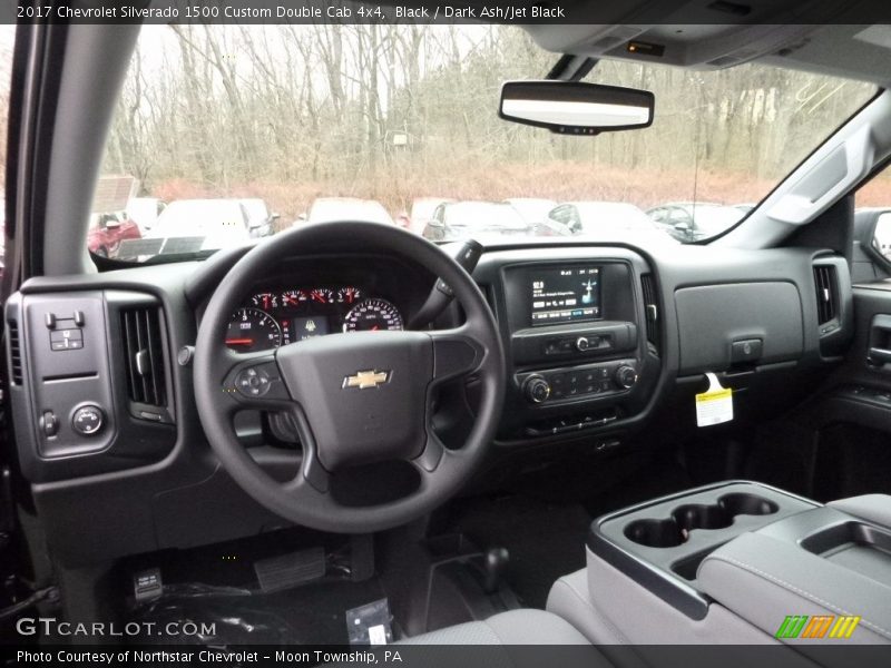 Black / Dark Ash/Jet Black 2017 Chevrolet Silverado 1500 Custom Double Cab 4x4