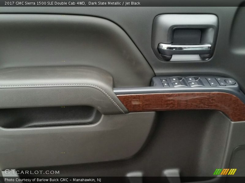 Dark Slate Metallic / Jet Black 2017 GMC Sierra 1500 SLE Double Cab 4WD