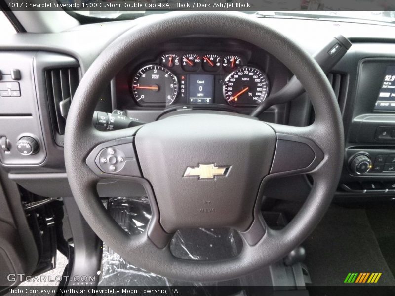 Black / Dark Ash/Jet Black 2017 Chevrolet Silverado 1500 Custom Double Cab 4x4