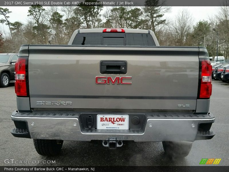Pepperdust Metallic / Jet Black 2017 GMC Sierra 1500 SLE Double Cab 4WD