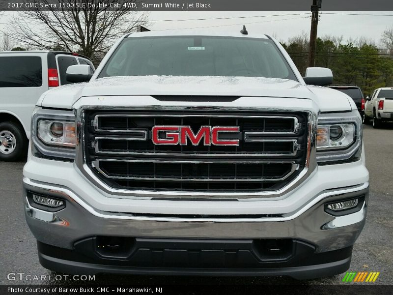 Summit White / Jet Black 2017 GMC Sierra 1500 SLE Double Cab 4WD