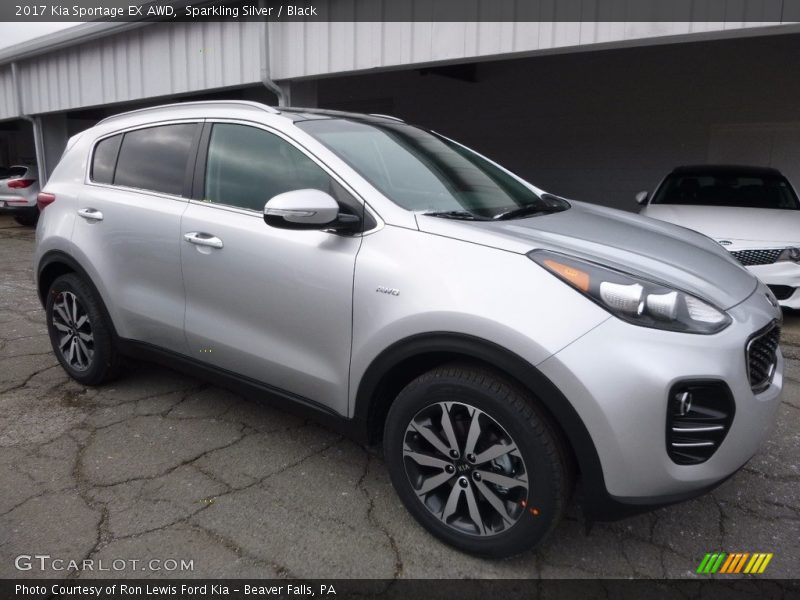 Sparkling Silver / Black 2017 Kia Sportage EX AWD