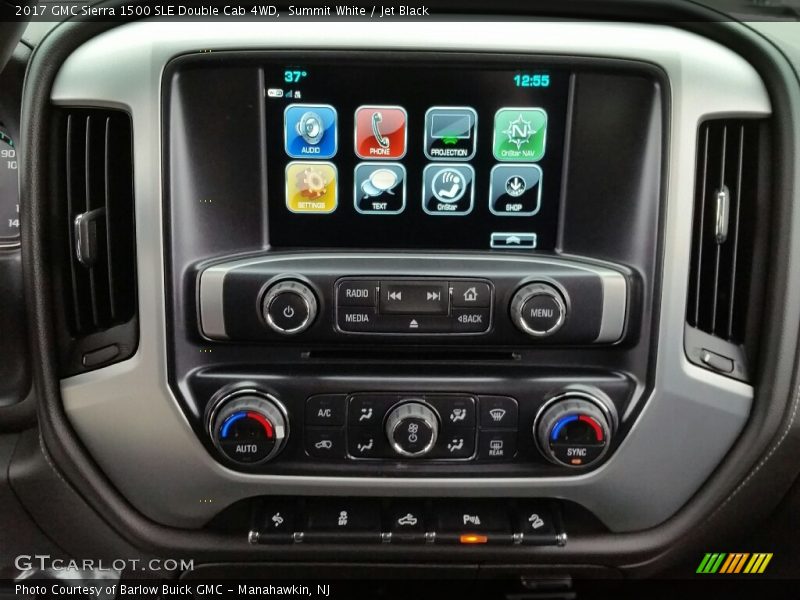 Summit White / Jet Black 2017 GMC Sierra 1500 SLE Double Cab 4WD