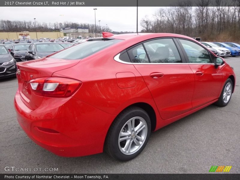 Red Hot / Jet Black 2017 Chevrolet Cruze LT