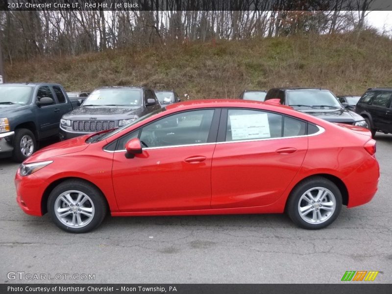Red Hot / Jet Black 2017 Chevrolet Cruze LT