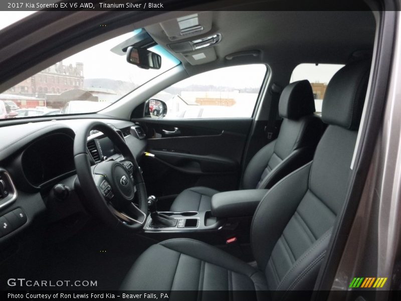 Titanium Silver / Black 2017 Kia Sorento EX V6 AWD