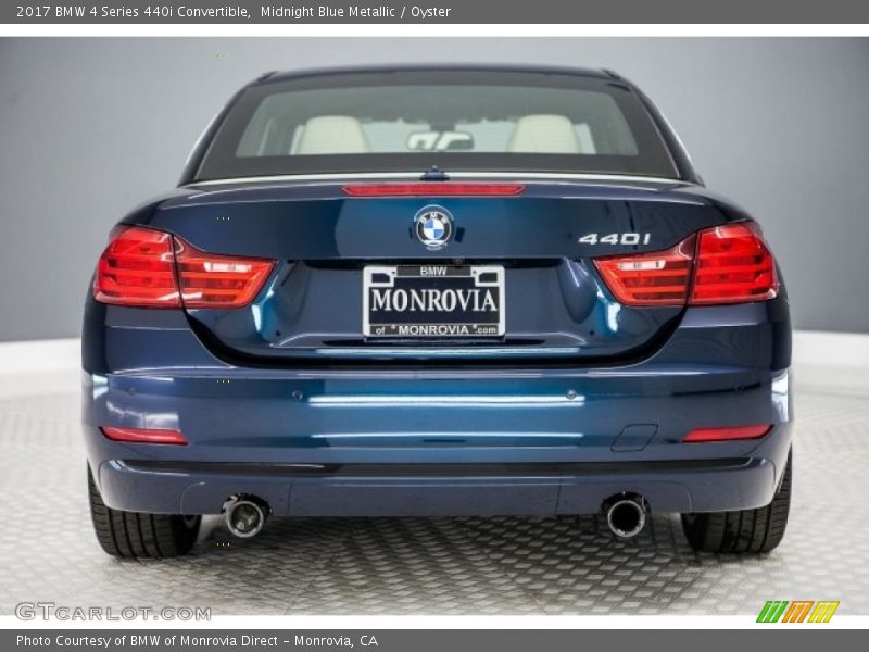 Midnight Blue Metallic / Oyster 2017 BMW 4 Series 440i Convertible