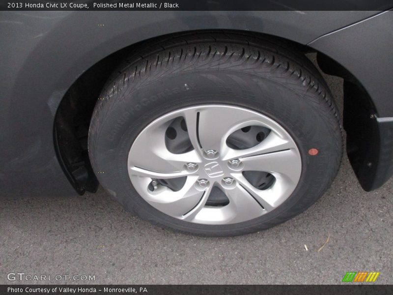 Polished Metal Metallic / Black 2013 Honda Civic LX Coupe