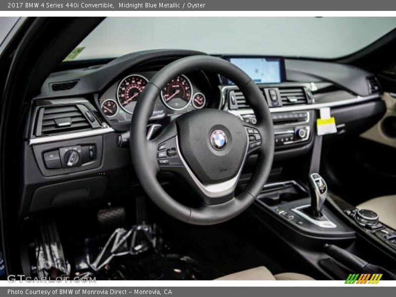 Midnight Blue Metallic / Oyster 2017 BMW 4 Series 440i Convertible