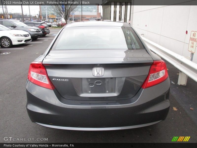 Polished Metal Metallic / Black 2013 Honda Civic LX Coupe