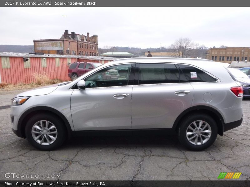 Sparkling Silver / Black 2017 Kia Sorento LX AWD