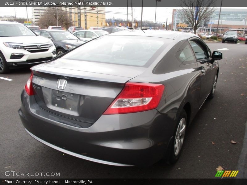 Polished Metal Metallic / Black 2013 Honda Civic LX Coupe