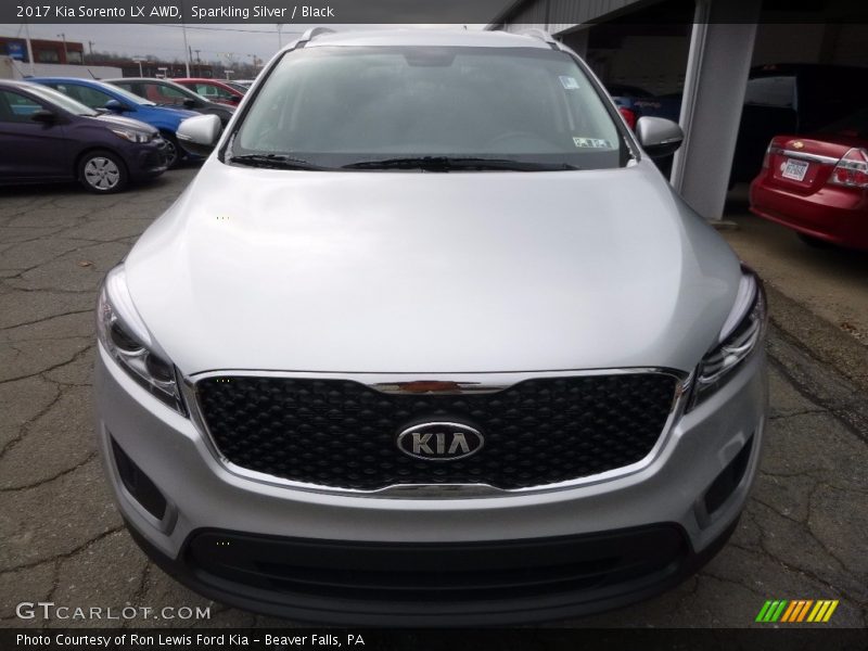 Sparkling Silver / Black 2017 Kia Sorento LX AWD
