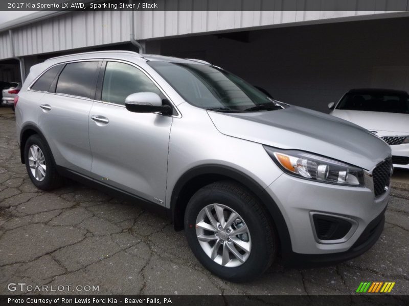 Sparkling Silver / Black 2017 Kia Sorento LX AWD