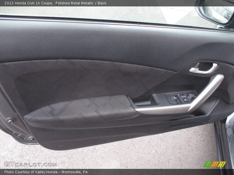 Polished Metal Metallic / Black 2013 Honda Civic LX Coupe