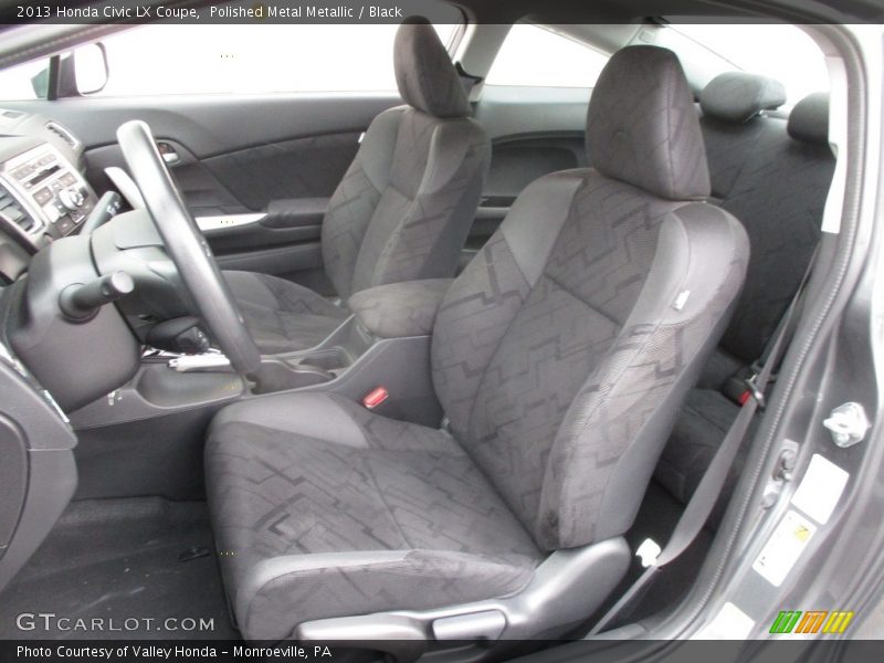 Polished Metal Metallic / Black 2013 Honda Civic LX Coupe
