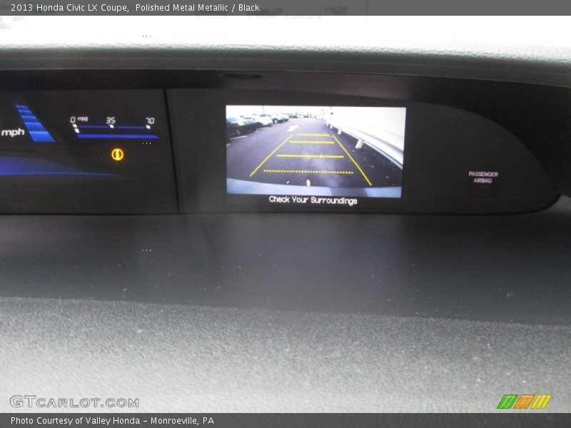 Polished Metal Metallic / Black 2013 Honda Civic LX Coupe