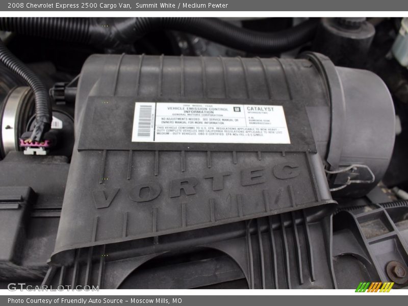 Summit White / Medium Pewter 2008 Chevrolet Express 2500 Cargo Van